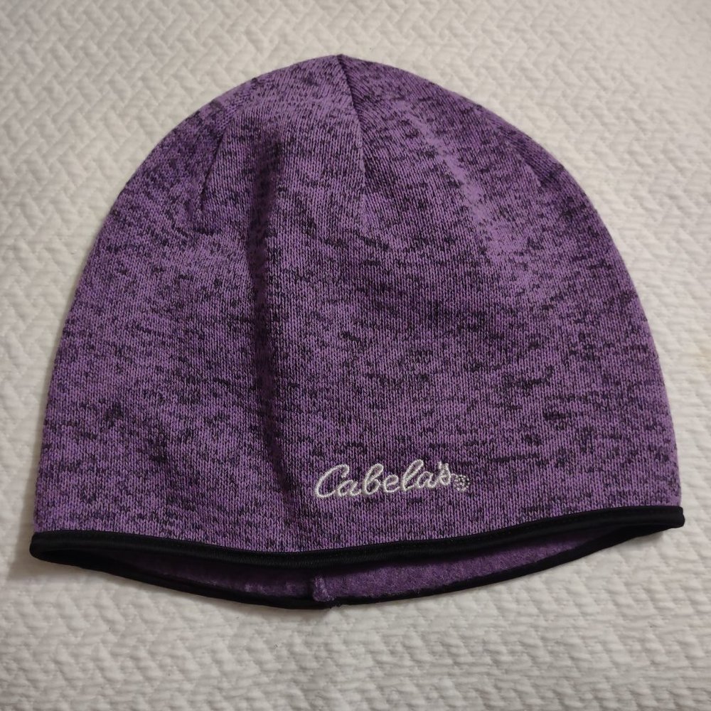 Cabelas purple warm winter beanie hat